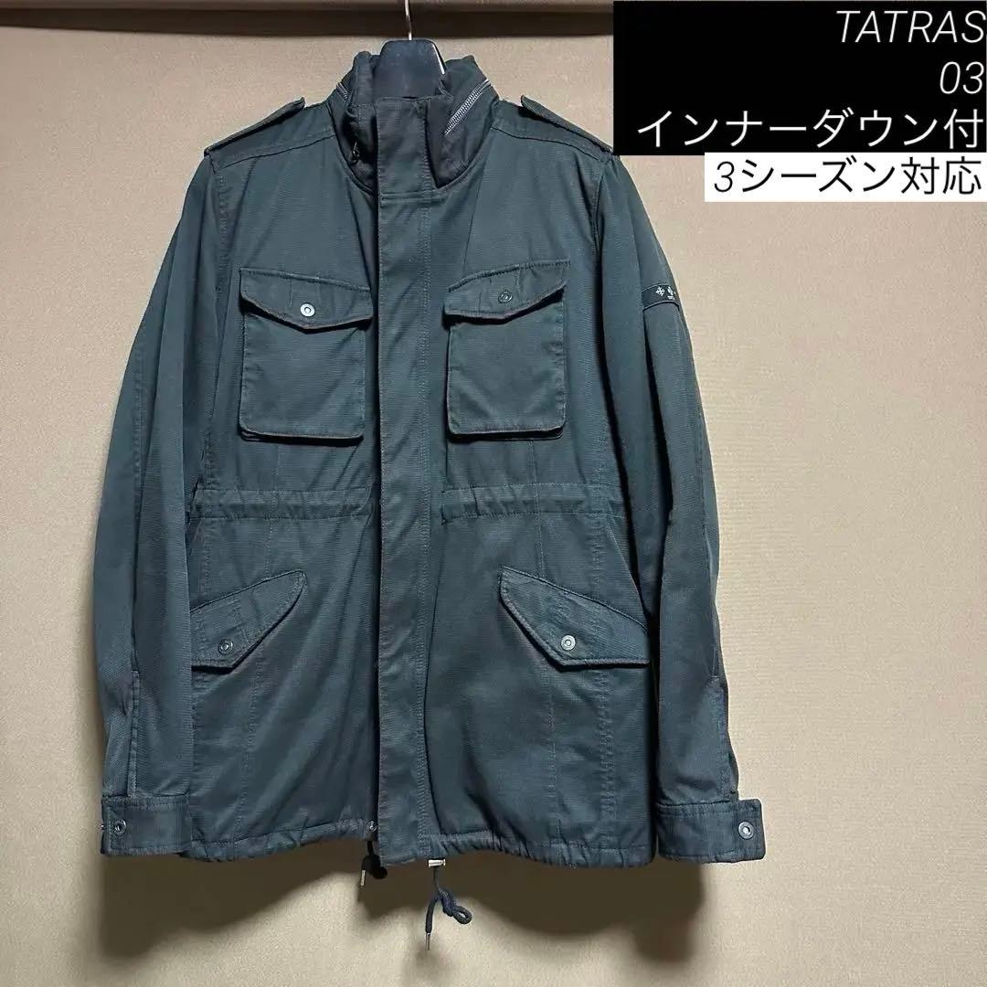 【美品】TATRAS タトラス ダウンライナー付き ミリタリージャケット 03