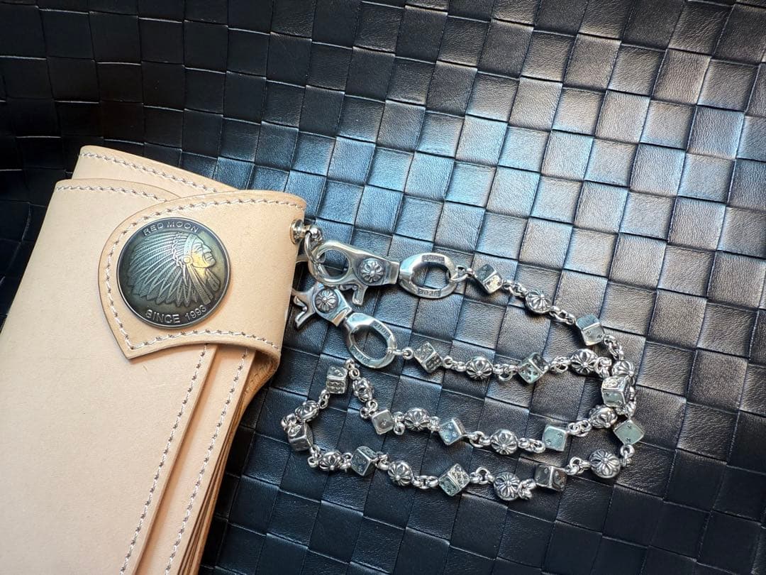 【Dice × Flower ウォレットチェーン】 重厚で存在感QBSZSZ17