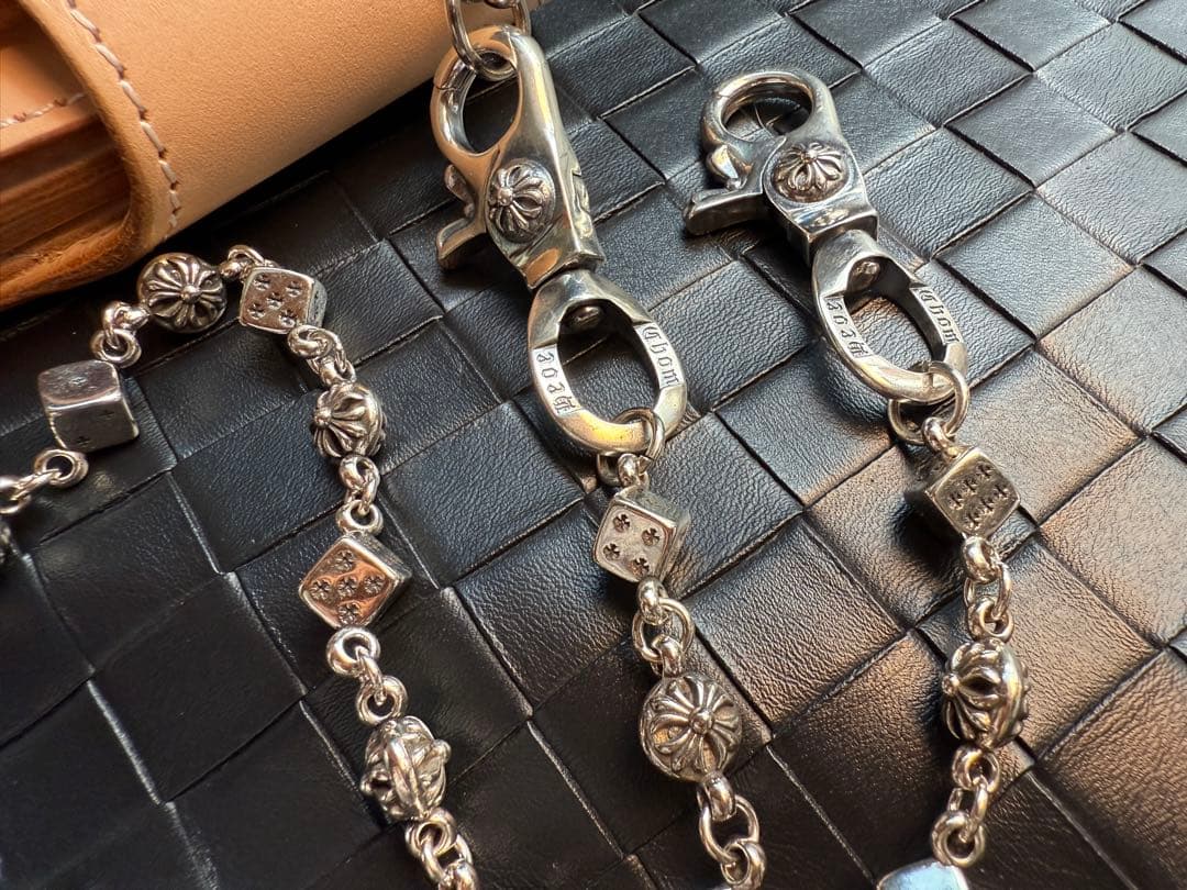 【Dice × Flower ウォレットチェーン】 重厚で存在感QBSZSZ17