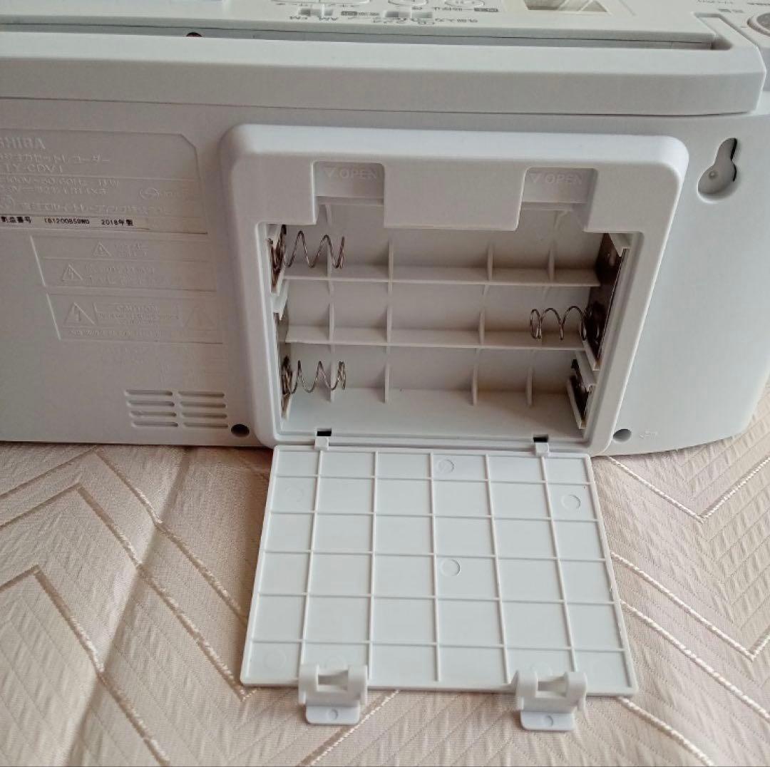 TOSHIBA TY-CDV1 ラジカセ ホワイト