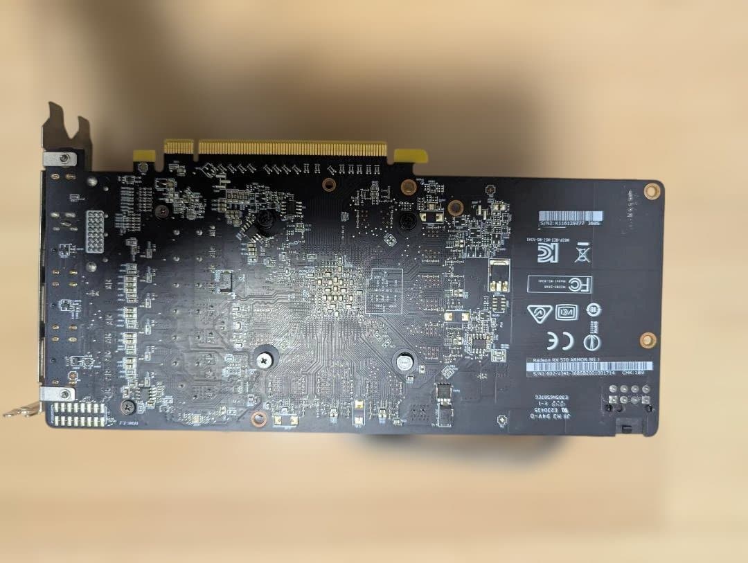 美品 MSI Radeon RX570 ARMOR 8G 箱付