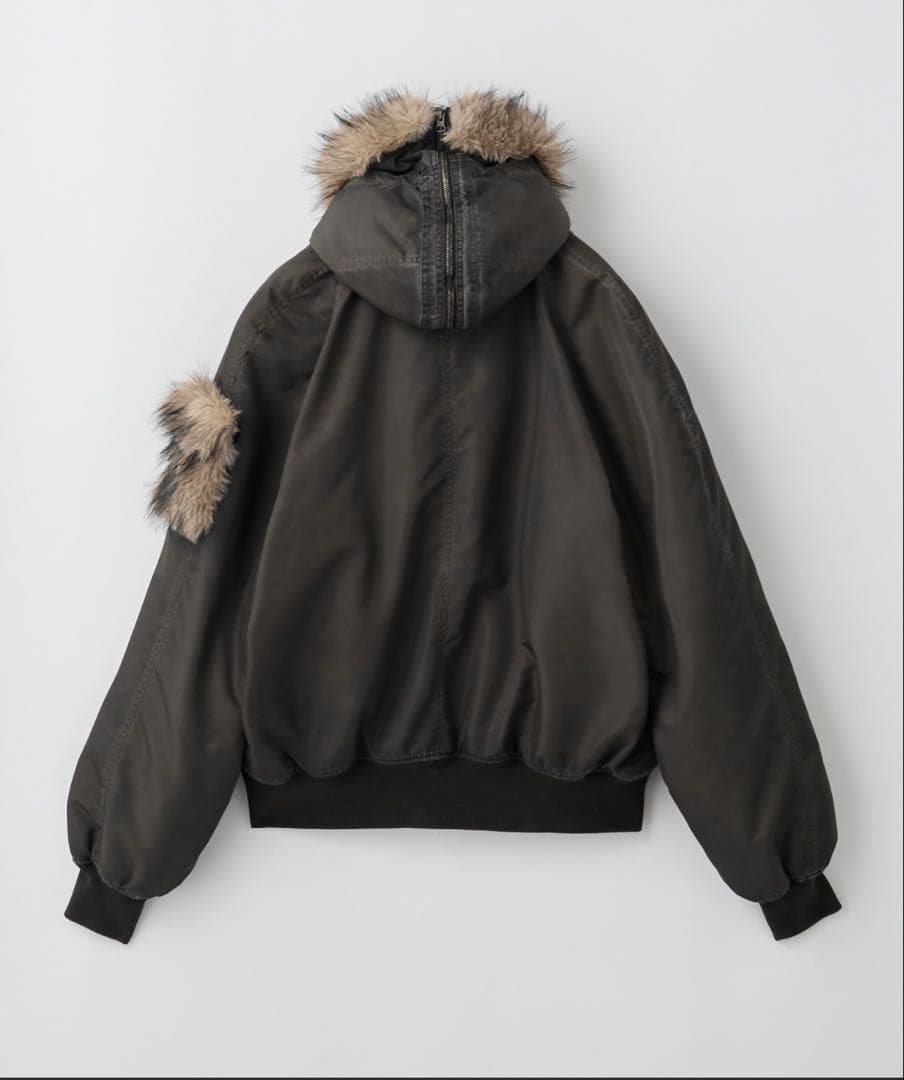 GRANCY ファー ポケット デザイン フェード N2B ジャケット　ブラウン