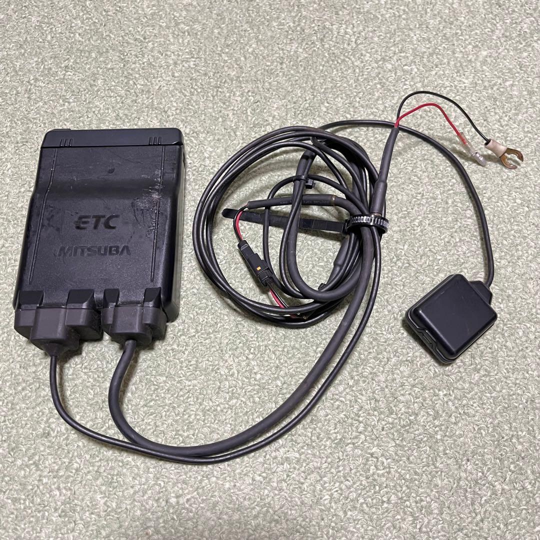 【動作◎】二輪車用ETC車載器　アンテナ分離型　MITSUBA　MSC-BE51