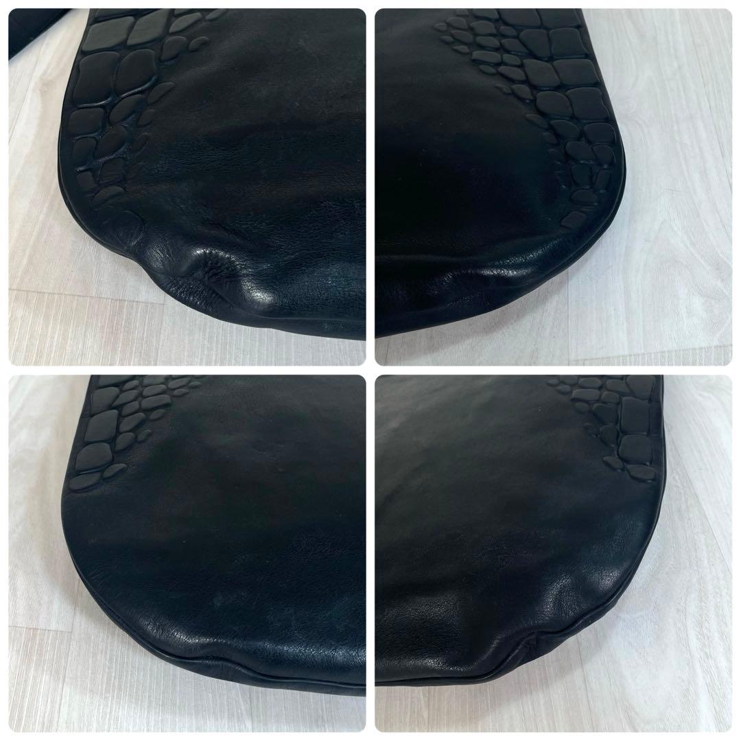 【希少】JIL SANDER　ショルダー バッグ　ラフ シモンズ期　立体エンボス