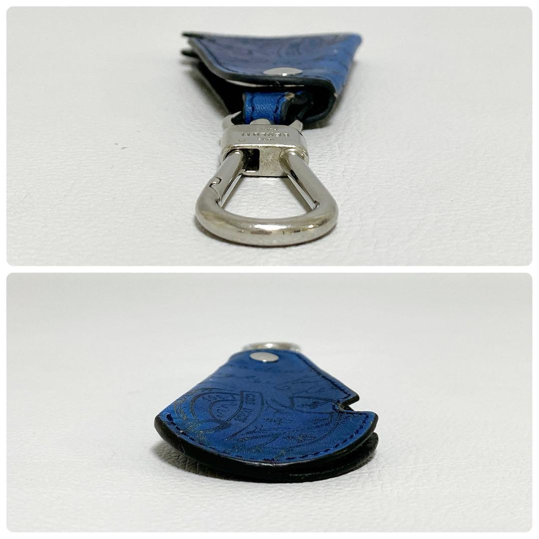 BERLUTI / シューホーン スクリットレザー ローテイティブ キーリング