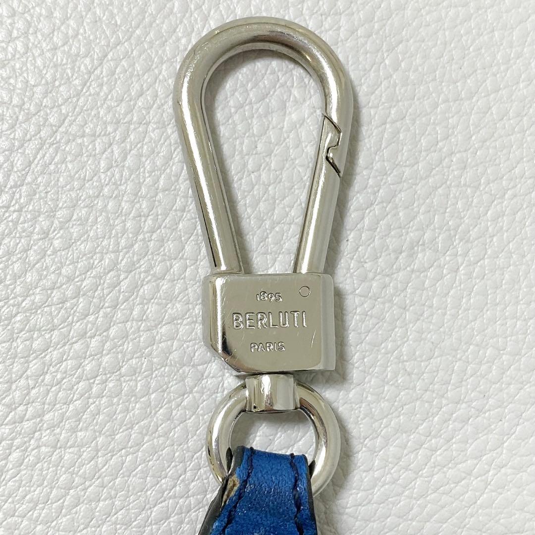 BERLUTI / シューホーン スクリットレザー ローテイティブ キーリング