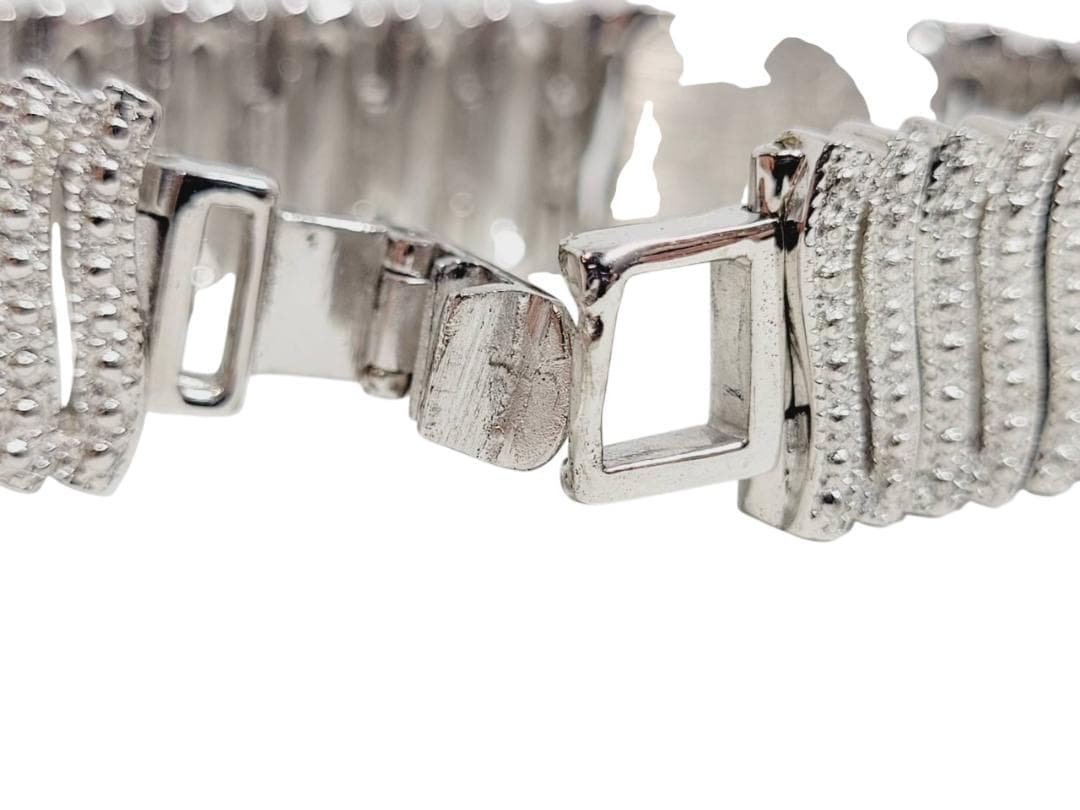 HeleneDEMICHELヘレンミッシェル925SILVERシェル文字盤腕時計