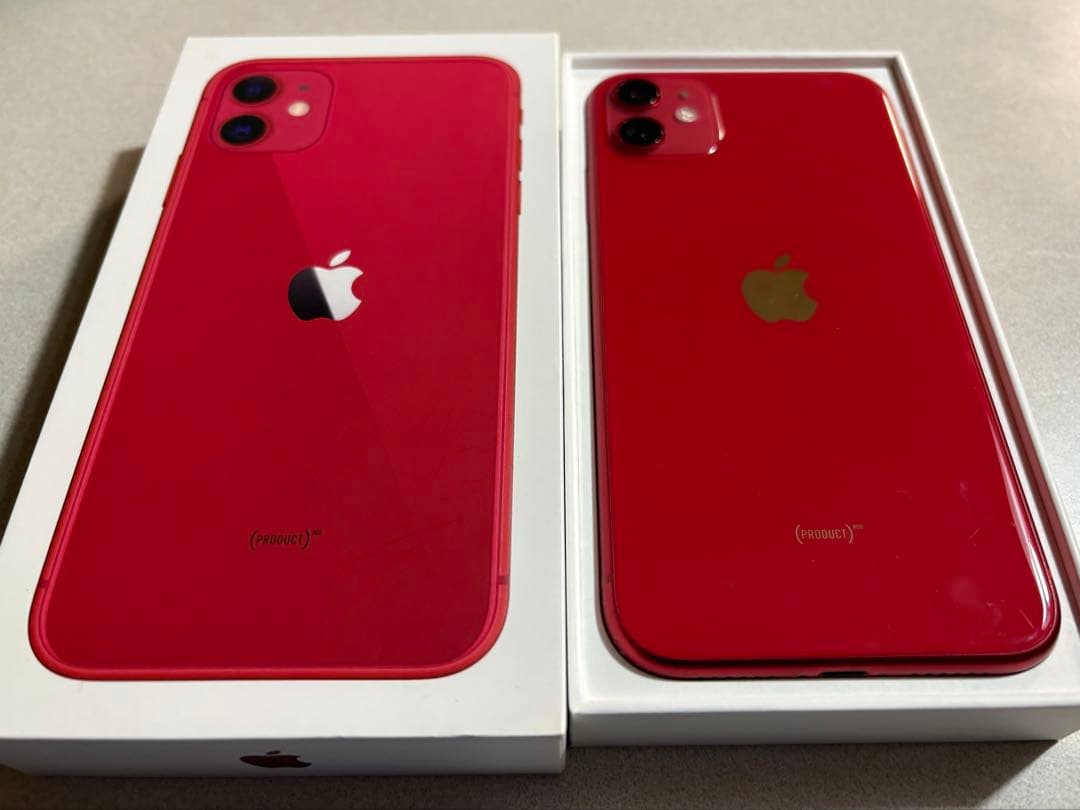 iPhone11 レッド 64GB SIMフリー 本体 箱 付属品あり