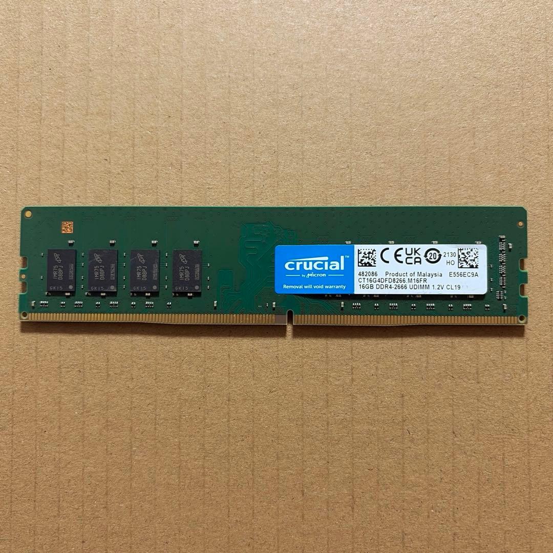 crucial デスクトップ PC メモリ16GB DDR4 2666