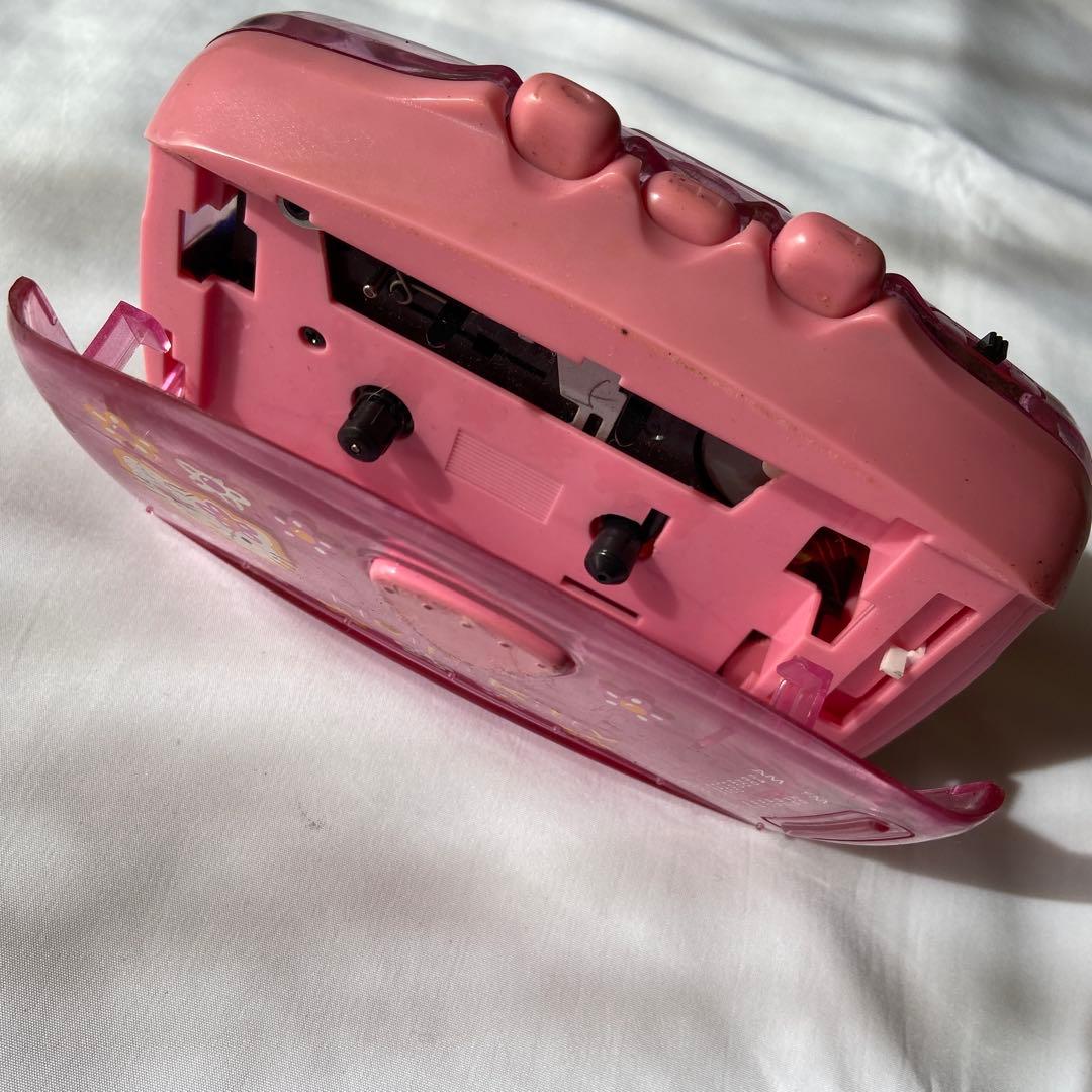 ★超レア★　ハローキティ 　スケルトンカセットプレーヤー ピンク　ウォークマン