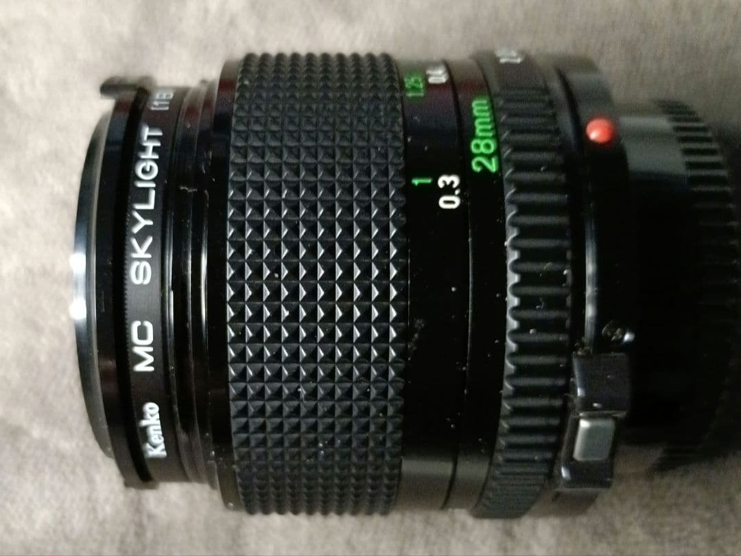 Canon FD 28mm f/2 レンズ