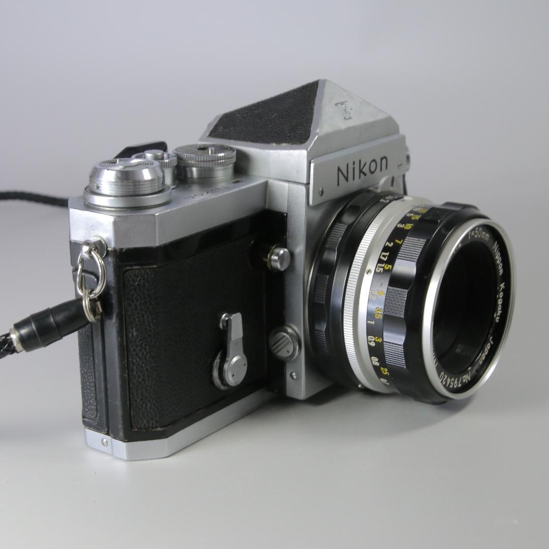 ☆完全動作☆ニコンF アイレベル 50mm F2 シルバー＃218