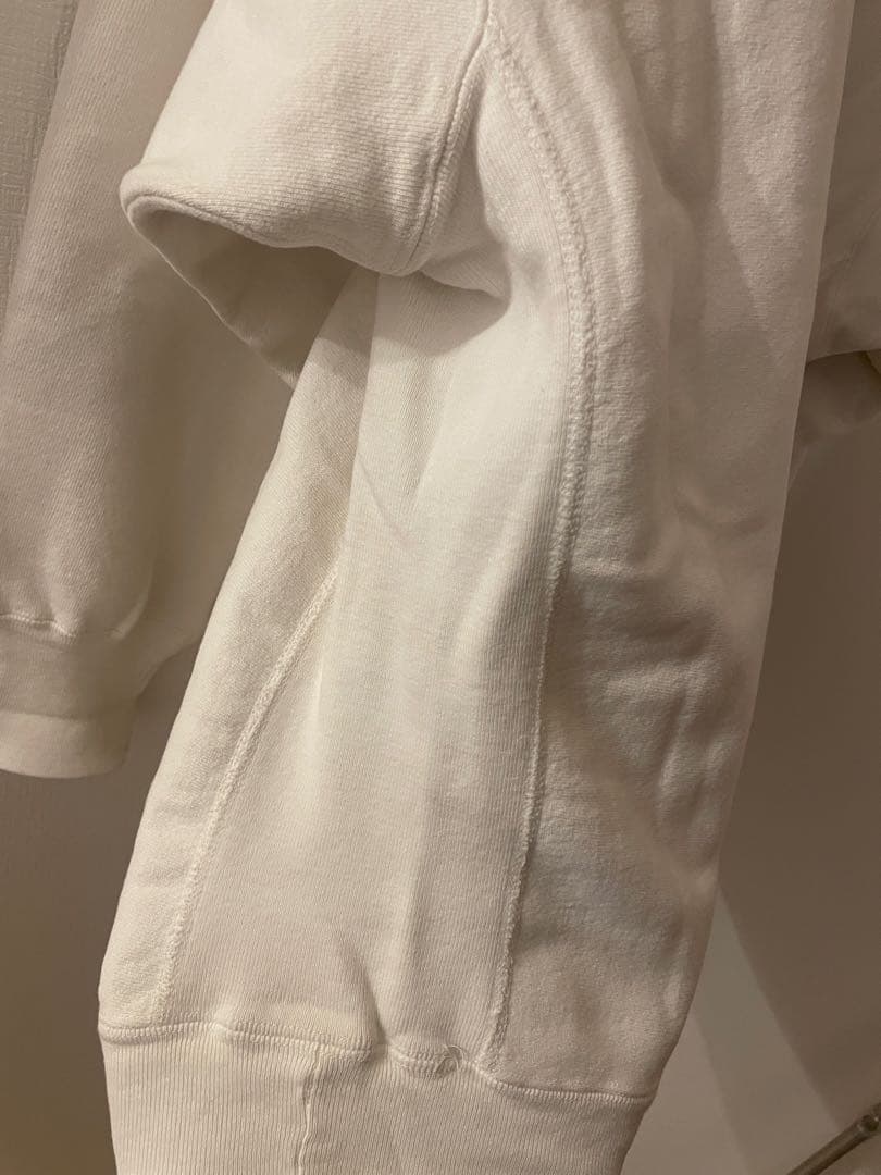レア 白チャンピオンヴィンテージスエット染み込み一段　リバースウィーブ　XXL