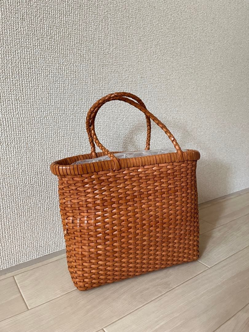 45R 45rpm レザー　かご　バッグ