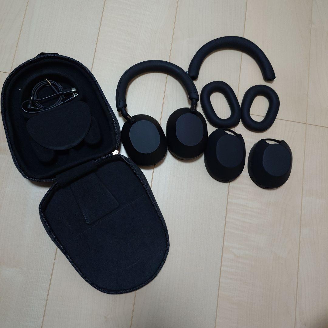 【極美品】SONY WH-1000XM5 ブラック　【おまけ付き】