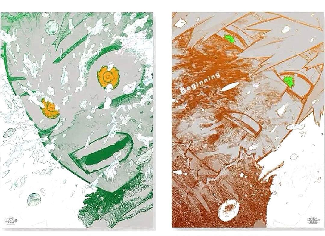 ヒロアカ原画展A2ポスター2枚セット【The Beginning】ショッパー付き