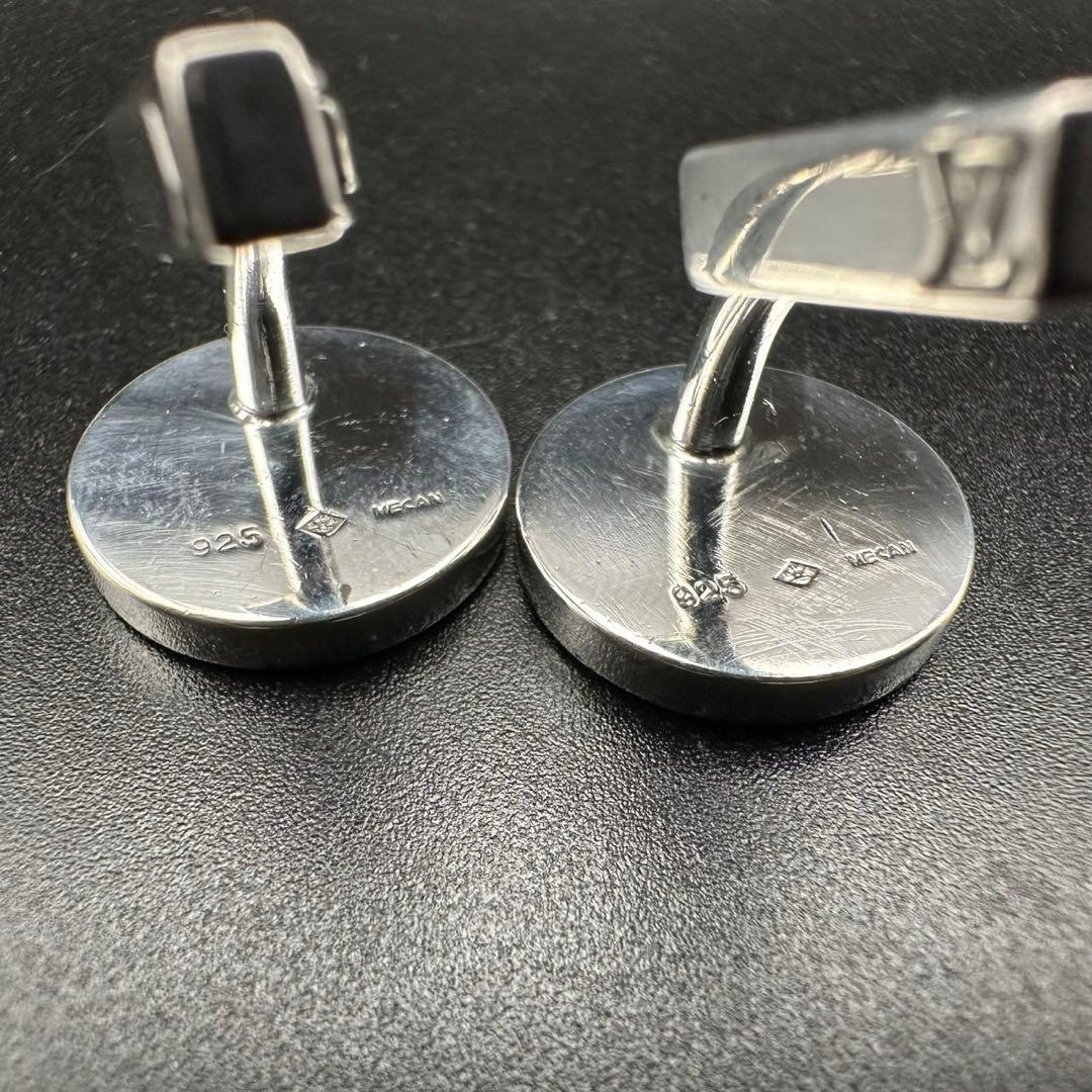 極美品✨　ルイヴィトン　カフス　M64482 ダミエ　シルバー　1438