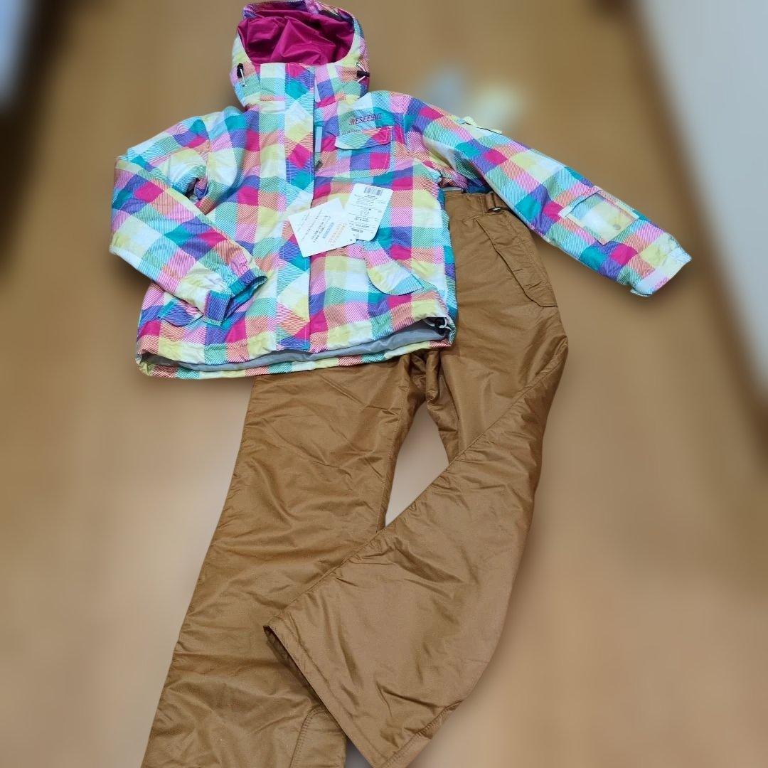 RÉSEÉDA カラフルチェック スキー スノボ　ウェア M
