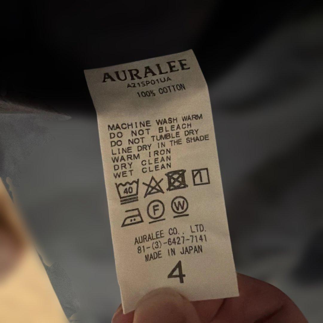 AURALEE オーラリー ワンタック チノパン スラックス グレー 4 極美品