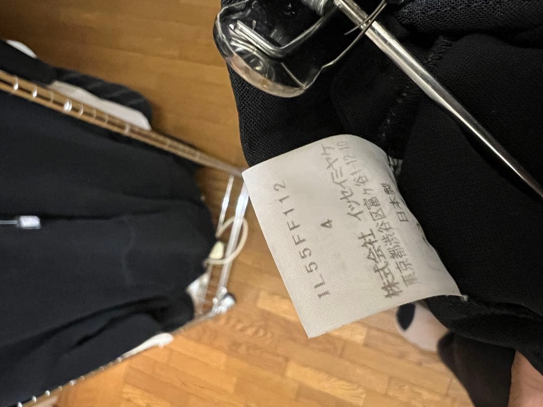 132 5. ISSEY MIYAKE ポリエステル ブラック