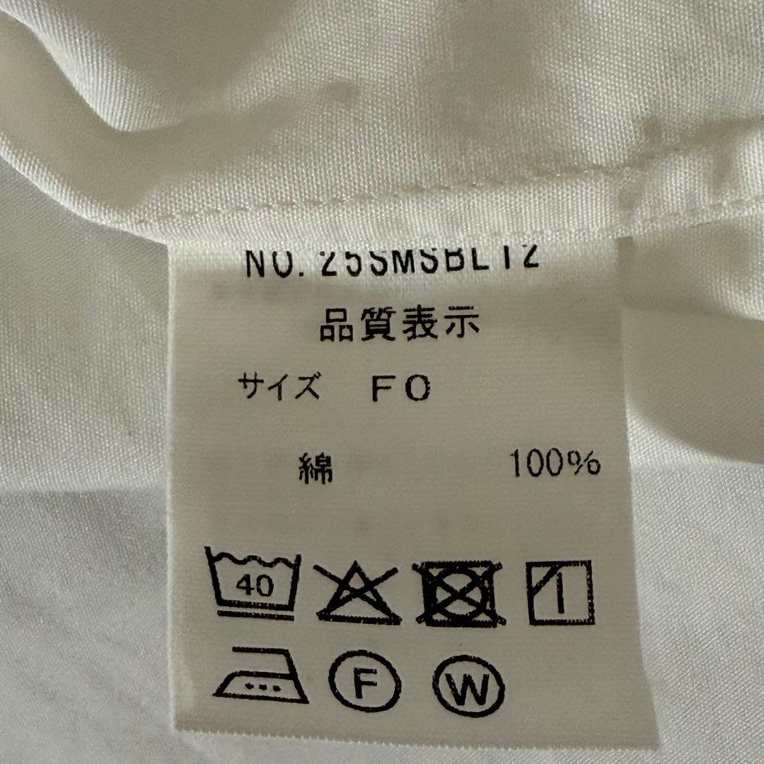 極美品　ザシンゾーン　25SS ショートペックシャツ　クロップド丈　ホワイト