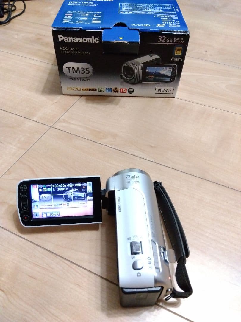【付属品フルセット、動作確認済】パナソニック ビデオカメラ HDC-TM35