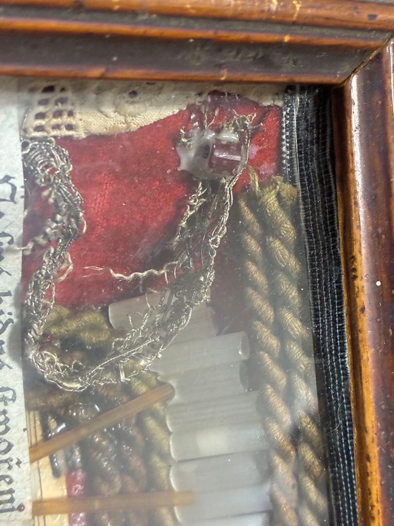 聖遺物 レリクアリー アンティーク装飾フレーム フランス ブロカント 宗教