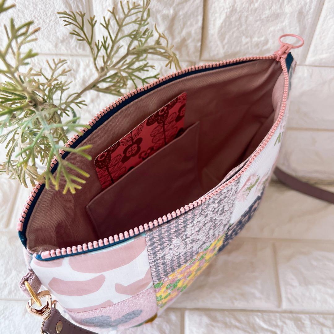 ミナペルホネン ハンドメイド ショルダーバッグ サコッシュ バッグ ポーチ