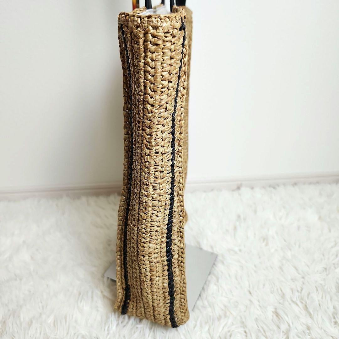 【極美品】LION COFFEE ライオン刺繍 トートバッグ　カゴ