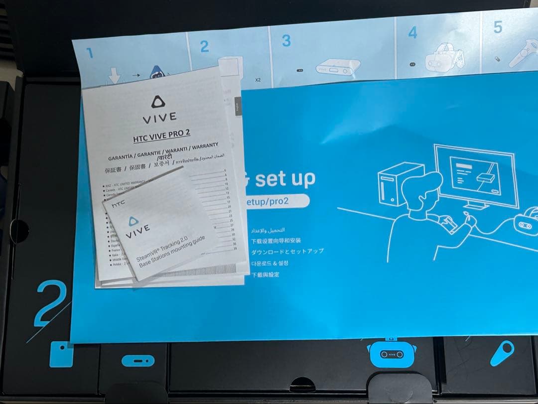 HTC VIVE pro2 フルセット、ベースステーション三脚、他