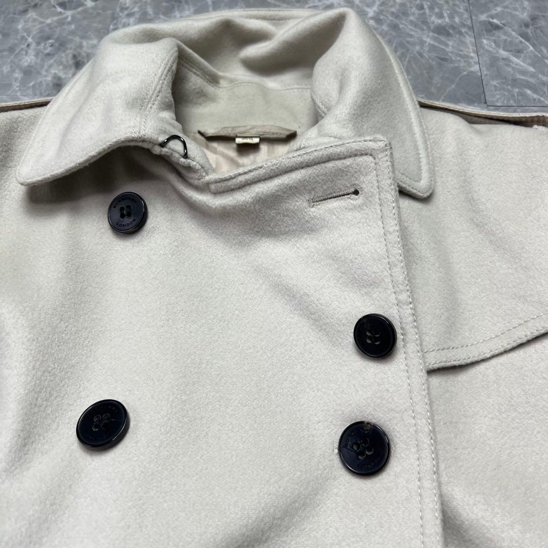 極美品♡カシミヤ　バーバリーロンドン　ベルテッドコート　ベージュ　2L