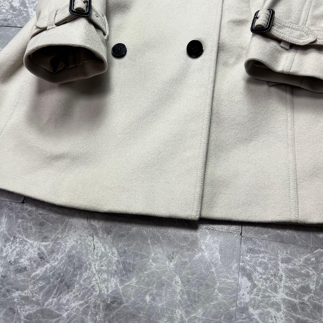 極美品♡カシミヤ　バーバリーロンドン　ベルテッドコート　ベージュ　2L