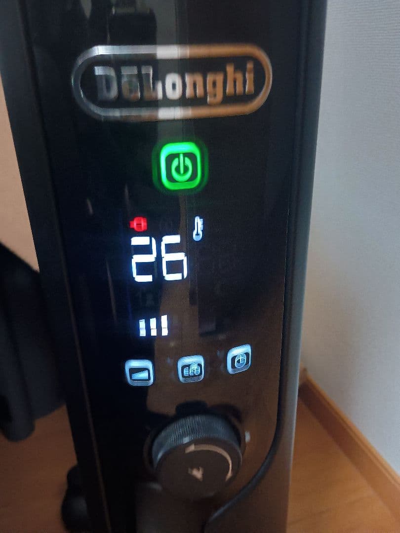 格安美品　DeLonghi MDHU09-PB オイルヒーター　リモコン欠品