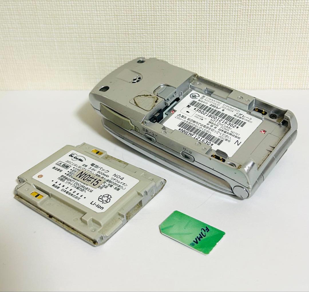 N2701 起動確認済み　FOMA／movaデュアル端末　卓上ホルダN02セット