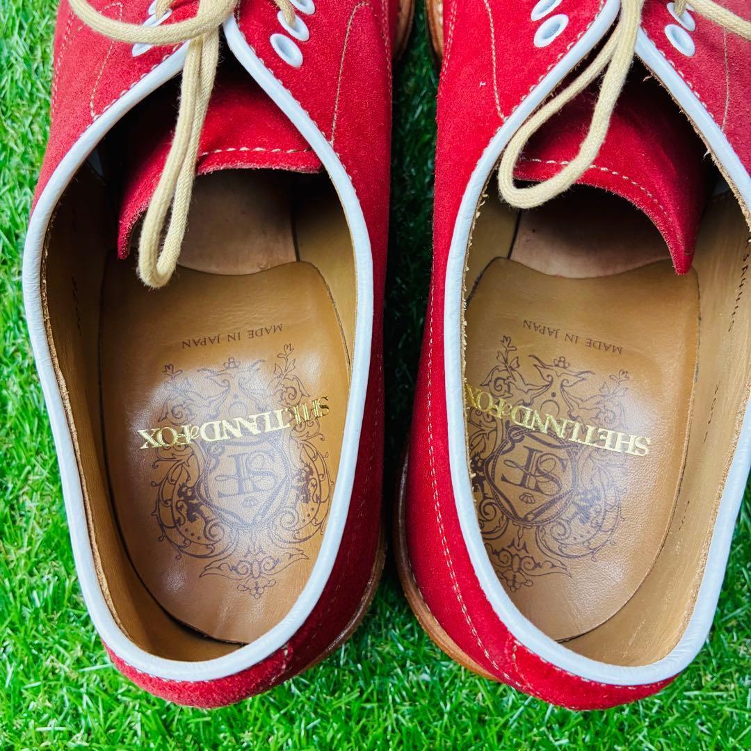 【最高級ライン・90s】SHETLANDFOX 革靴 プレーントゥ 厚底 6½