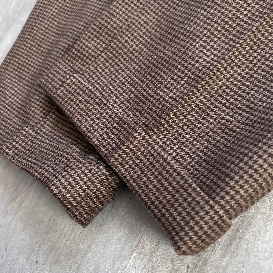 ポロバイラルフローレン 90s 千鳥格子 ウールスラックス 2タック 秋冬 82