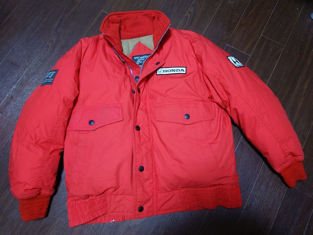 HONDA F1 RACING TEAM ダウンジャケット レッド