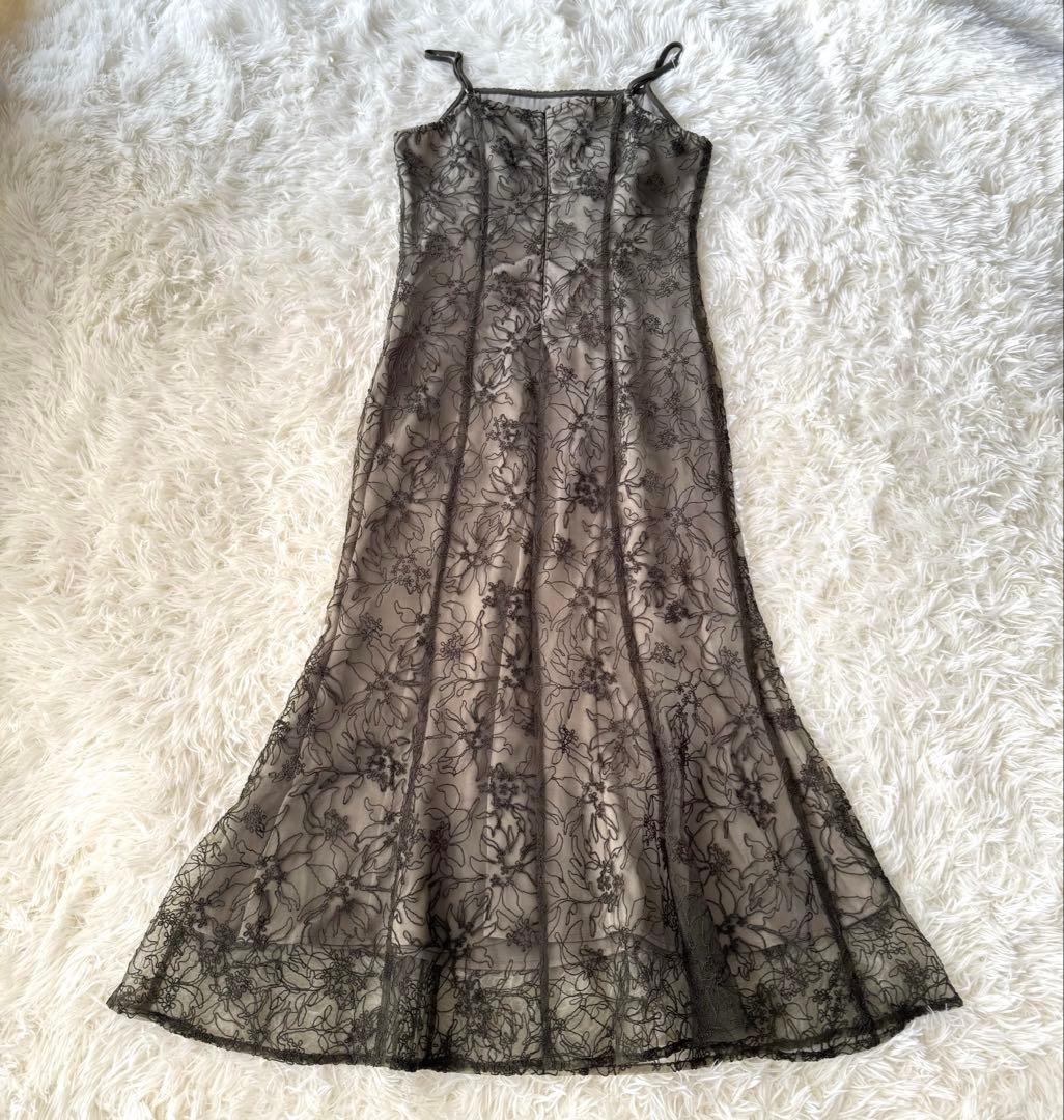 【新品未使用】Lejaレジャ　マーメイドキャミワンピース　カーキ　Mサイズ