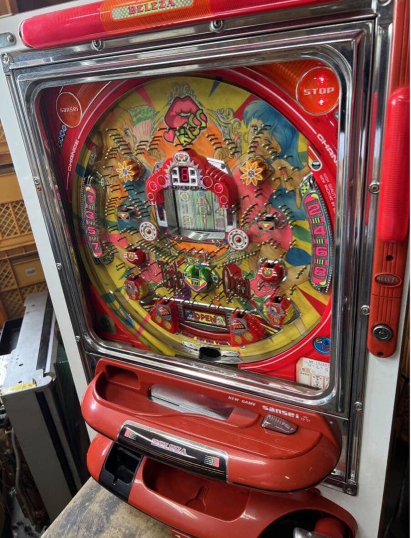 三星　トリプルクイーンC 本体　無加工　液晶難あり　レトロパチンコ