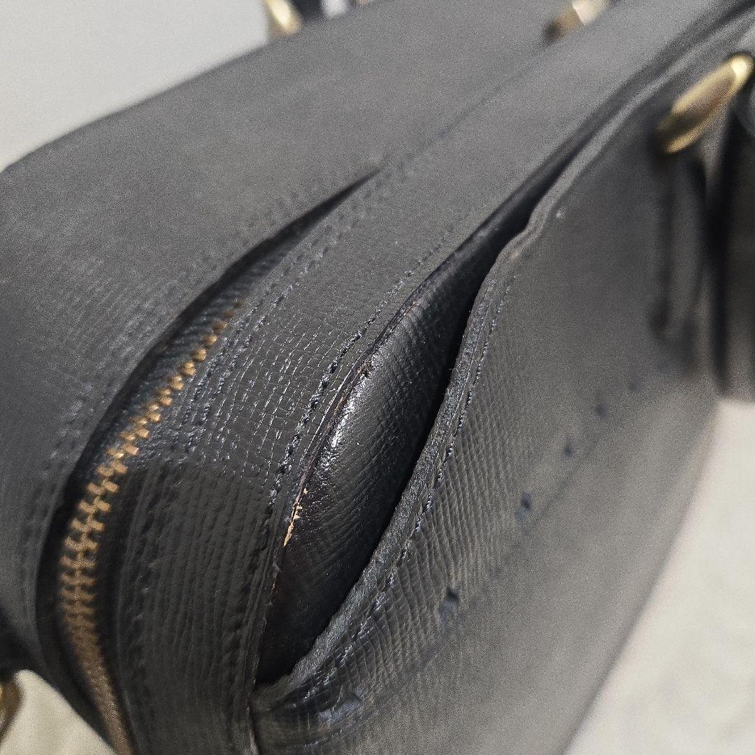 イビサ ブリーフバッグ シュリングレザー 黒 ユニセックス✨