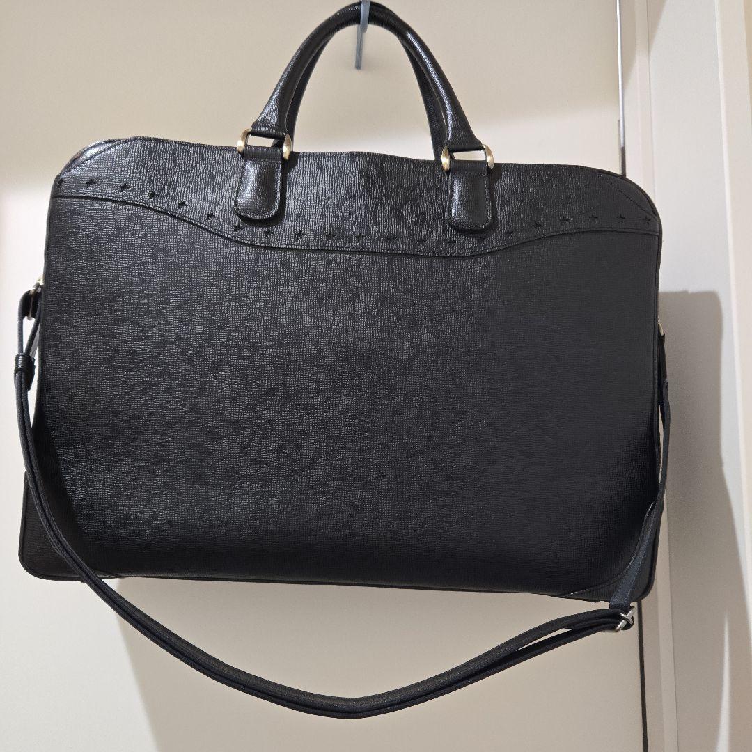 イビサ ブリーフバッグ シュリングレザー 黒 ユニセックス✨