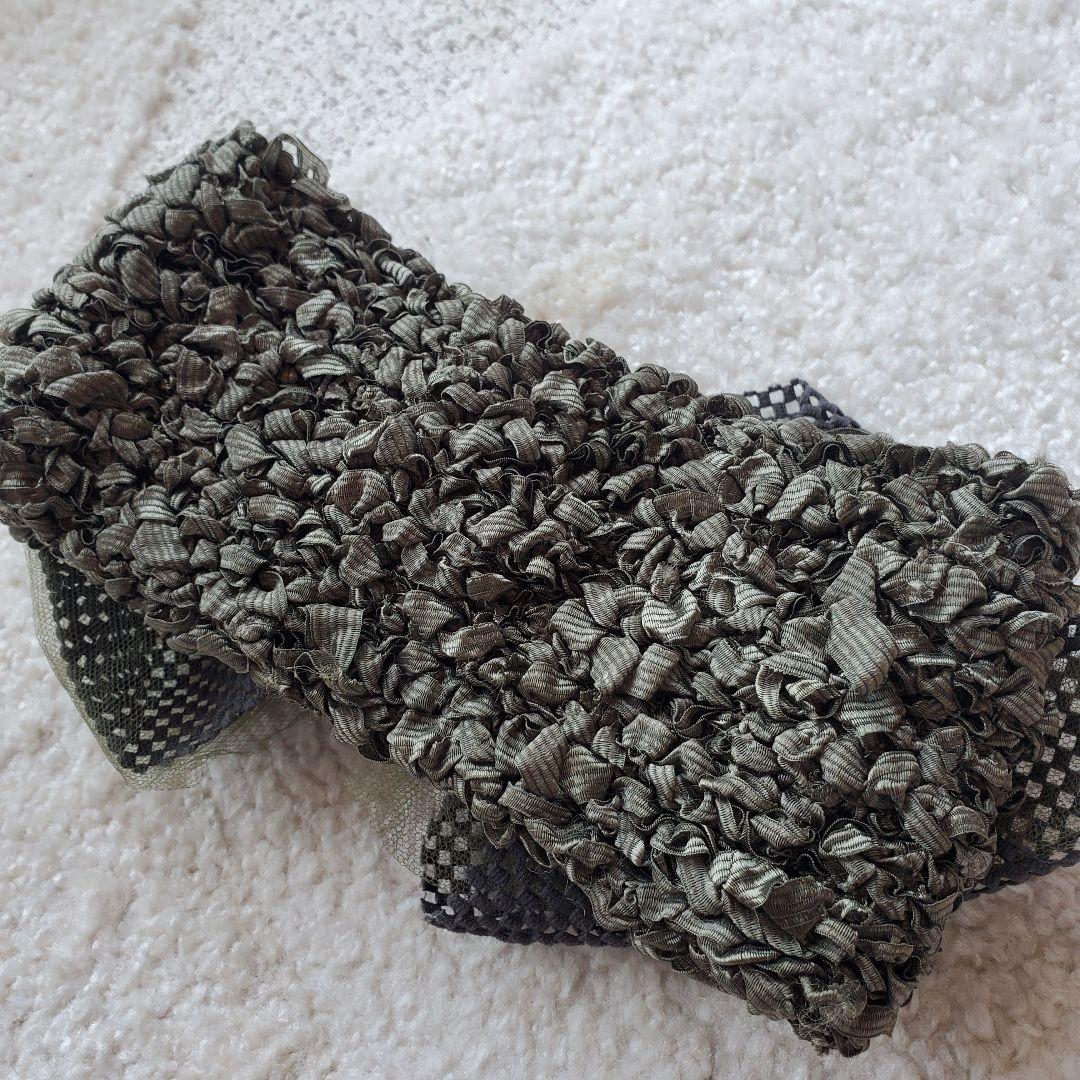 美品　CA４LA　カシラ　ヘアバンド　カーキ　カジュアル