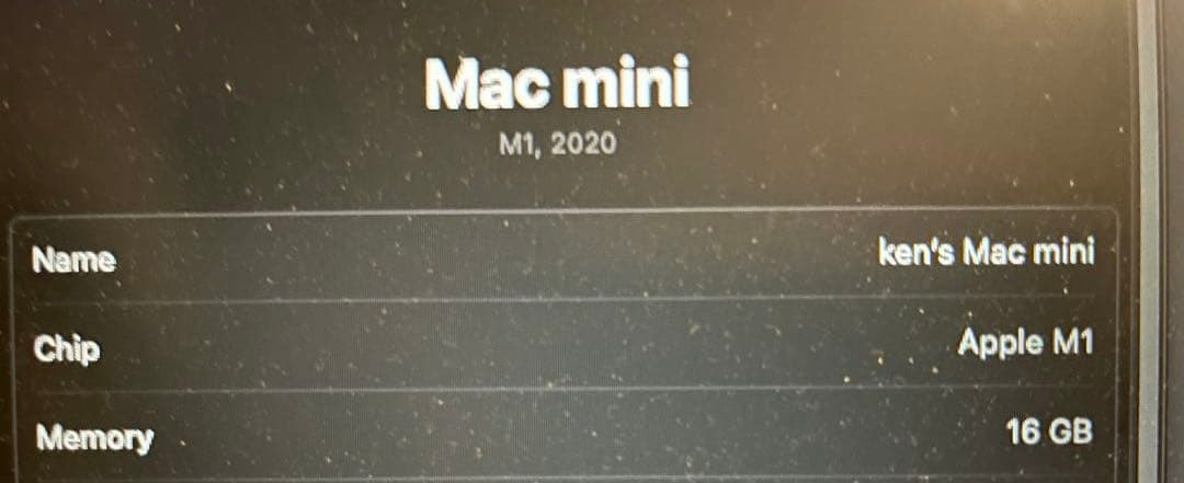 Apple M1 Mac mini シルバー