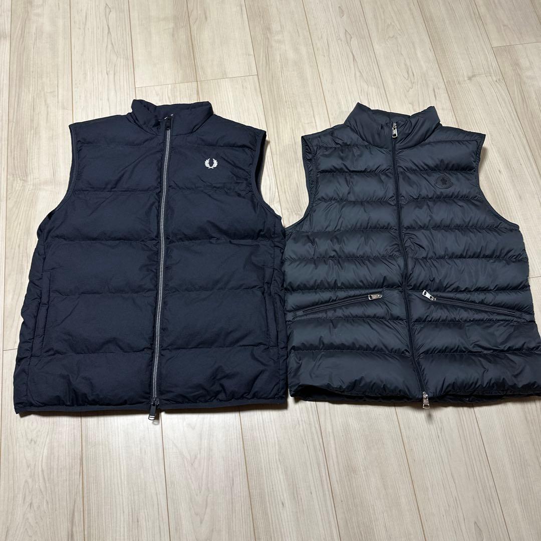 フレッドペリー　ブラック　ダウンベストM