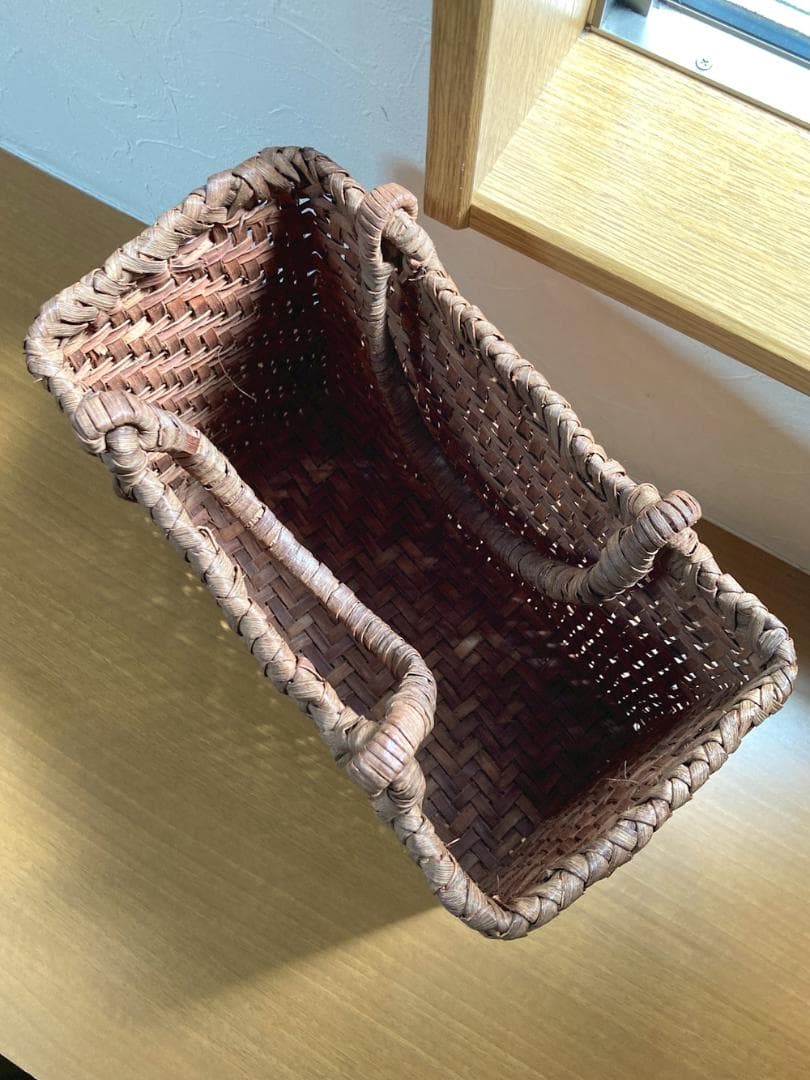 山ぶどう籠バッグ（日本製　国産材　８年物）