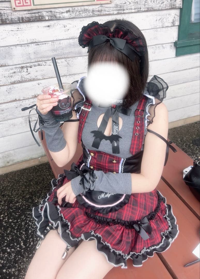 マリームーンガーリーロックサキュバスメイドハロウィンコスMalymoon即日発送