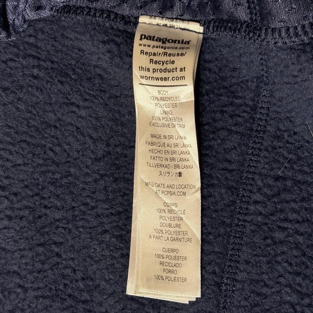 【パタゴニア】ボアフリースベスト　3XL ネイビー　ビックサイズ　21年製