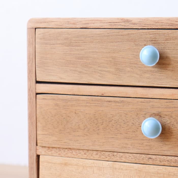 アンティーク 整理箱 タンス 古家具 ラワン 引き出し5杯 無塗装