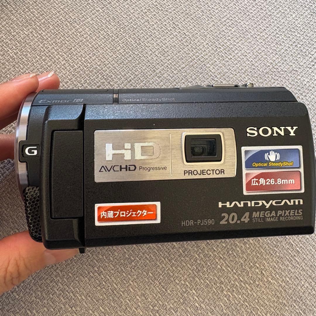 ⭐︎ソニー HDビデオカメラ⭐︎HDR-PJ590V バッテリー2個付 SDカード付