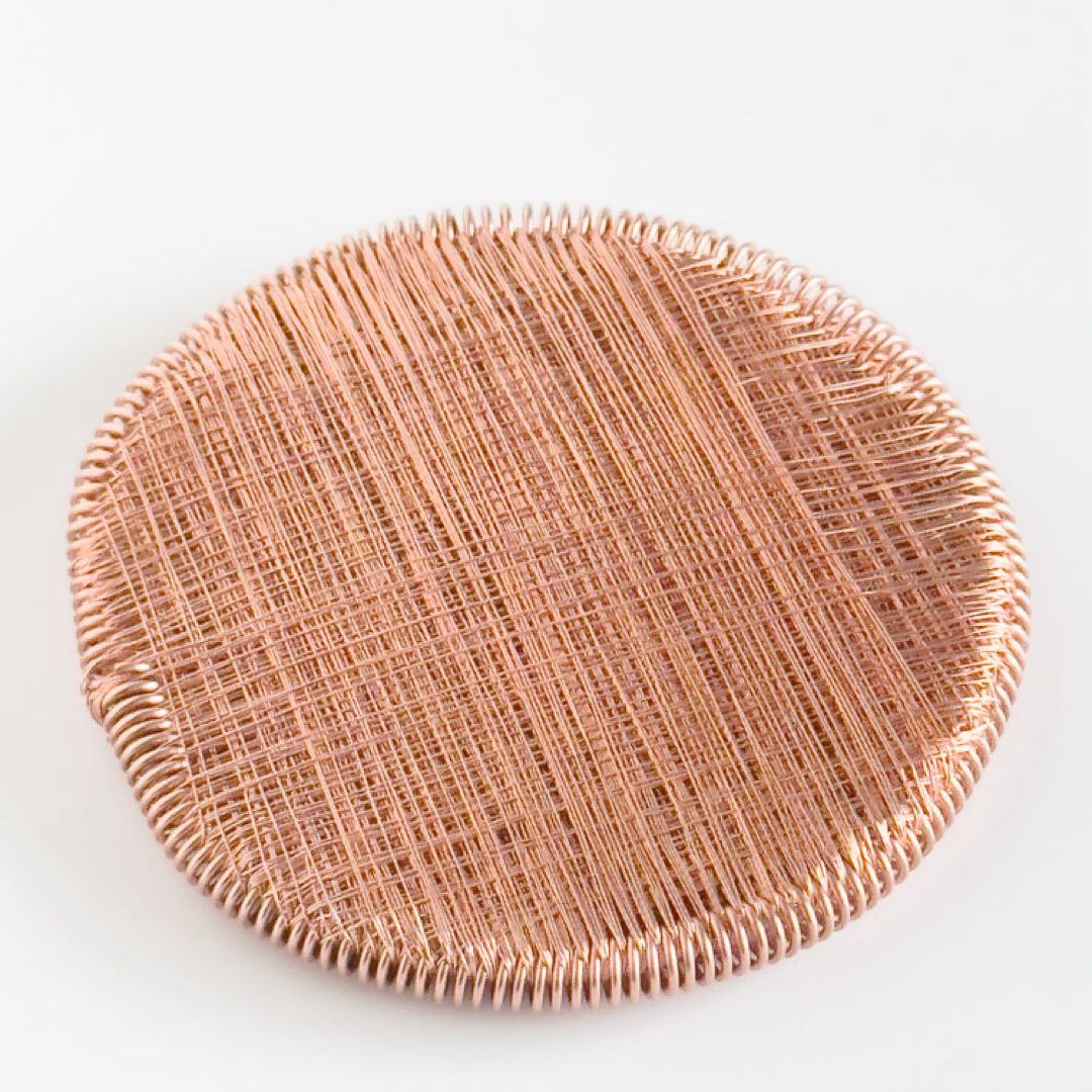 新作！「オーラコイル」Mサイズ 丸型　約75mm 携帯用袋（麻製）付き